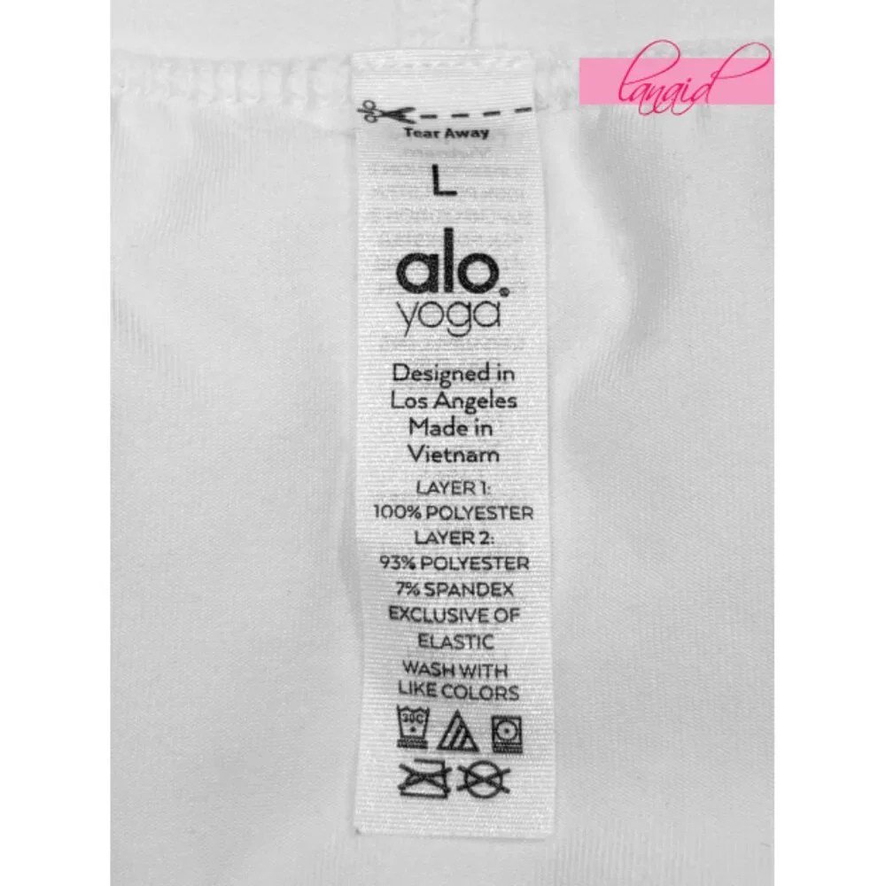 Alo Mesh Flirty Tennis Skirt White Sheer Transparent See-Through Pleated Skort